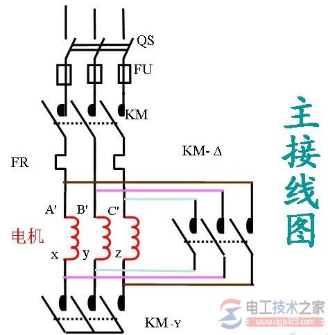 電動機星三角啟動接線圖4
