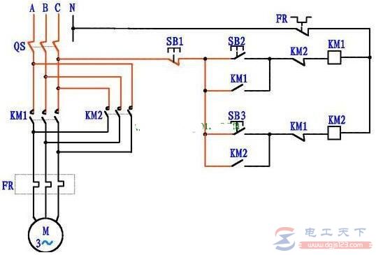 三相電機正反轉控制電路圖及原理詳解3