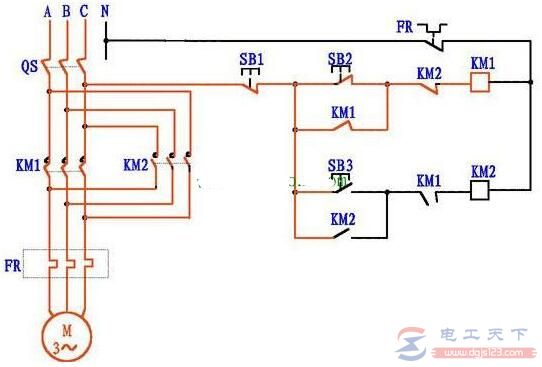 三相電機正反轉控制電路圖及原理詳解4