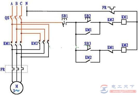 三相電機正反轉控制電路圖及原理詳解7
