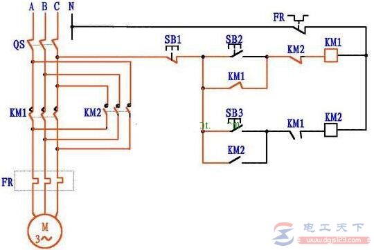 三相電機正反轉控制電路圖及原理詳解5