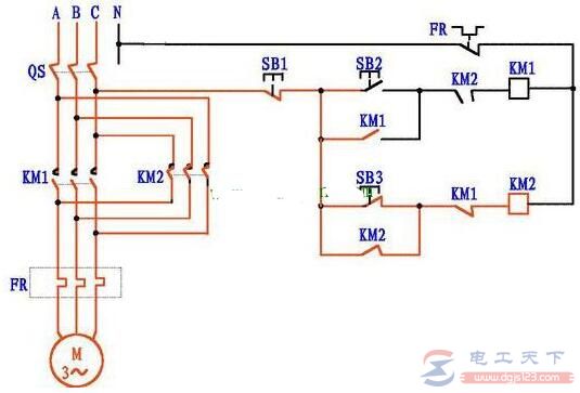三相電機正反轉控制電路圖及原理詳解8